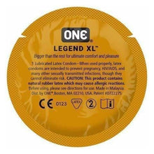 Condom - One - Legend XL Condom one Sensations plus