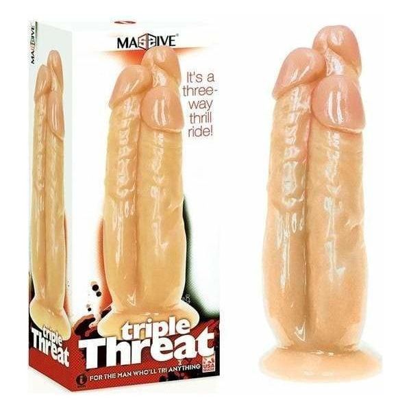 Dildo - Massive - Triple Threat Icon brands Sensations plus