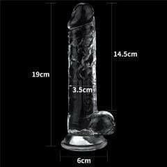 Dildo - Flawless Clear - 7.5 pouces Flawless Clear Sensations plus
