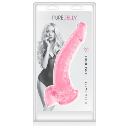 Dildo - Pure Jelly - XL Courbé 22cm Pure Jelly Sensations plus