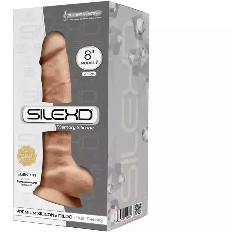 Dildo - SilexD - Model 1 - 8 pouces avec testicules SilexD Sensations plus
