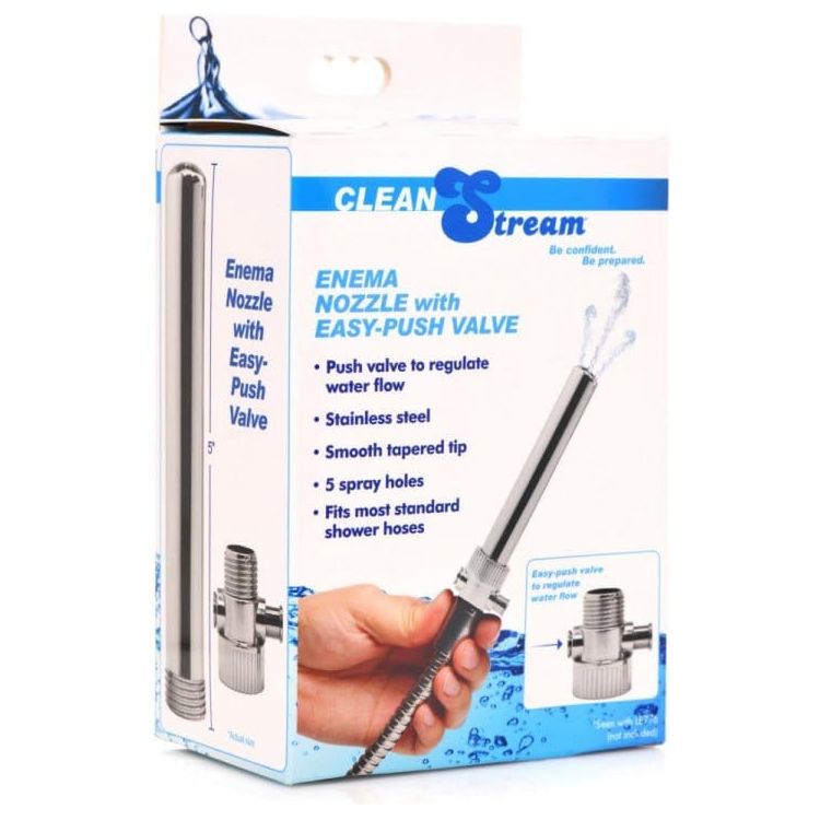 Douche Anale - CleanStream - Enema Nozzle With Easy Push Valve CleanStream Sensations plus