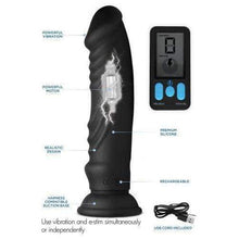 Électrostimulation - Zeus - E-Stim Pro 5X Vibrating Dildo with Remote Control Zeus Sensations plus