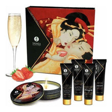 Ensemble - Shunga - Secrets de Geisha - Vin Pétillant à la Fraise Shunga Sensations plus
