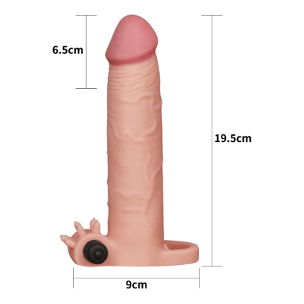 Extension - Pleasure X-Tender - +3 pouces Vibrant pâle Pleasure X-tender Sensations plus