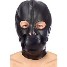 Masque BDSM - FetishTentation - Cagoule BDSM en simili-cuir avec bâillon FetishTentation Sensations plus