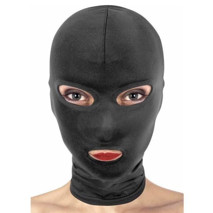 Masque BDSM - Fetish Tentation - Cagoule Open Mouth And Eyes Hood FetishTentation Sensations plus