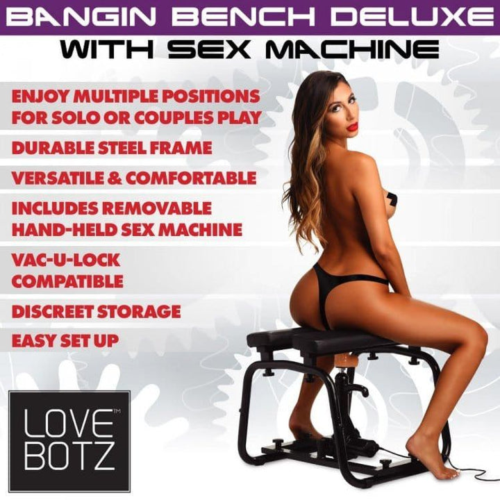 Fetish - Lovebotz - Deluxe Bangin' Bench with Sex Machine LoveBotz Sensations plus