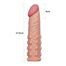 Extension - Pleasure X-Tender - +2 pouces Texturé pâle Pleasure X-Tender Sensations plus