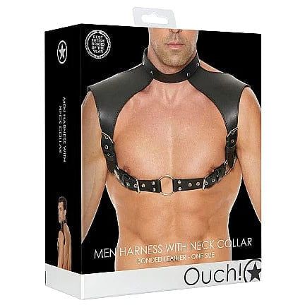 Harnais - Ouch! - Men Harness with Neck Collar - One Size Ouch! Sensations plus