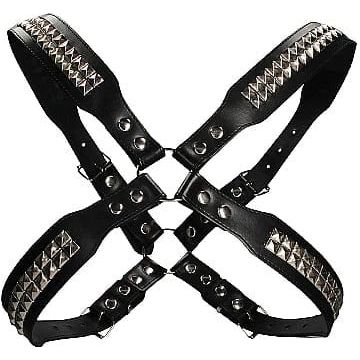 Harnais - Ouch! - Men's Pyramid Stud Body Harness - One Size Ouch! Sensations plus