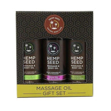 Huile de Massage - Hemp Seed - Ensemble de 3 - Earthly Body Earthly Body Sensations plus