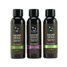 Huile de Massage - Hemp Seed - Ensemble de 3 - Earthly Body Earthly Body Sensations plus