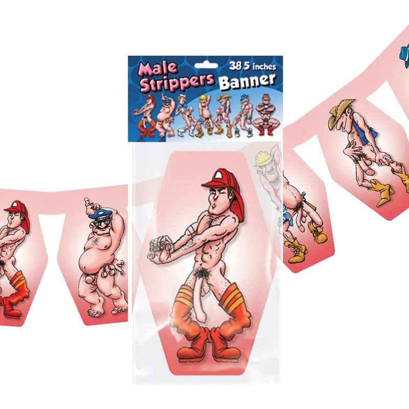 Humour - Bannière Male Strippers Ozzé Créations Sensations plus