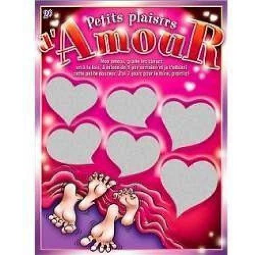 Jeu - Gratteux - Petits Plaisirs D'amour Ozzé Créations Sensations plus