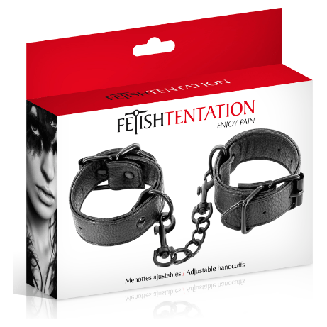 Menottes - Fetish Tentation - Menottes Ajustables Similicuir FetishTentation Sensations plus