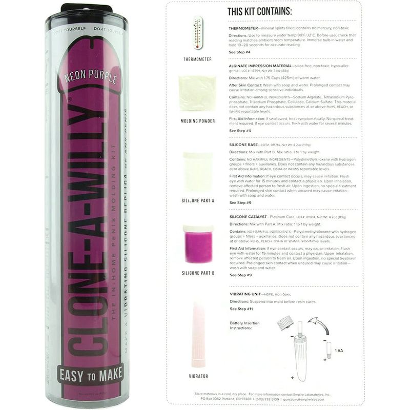 Moulage - Clone a Willy - Vibrateur - De Couleurs Clone a Willy Sensations plus