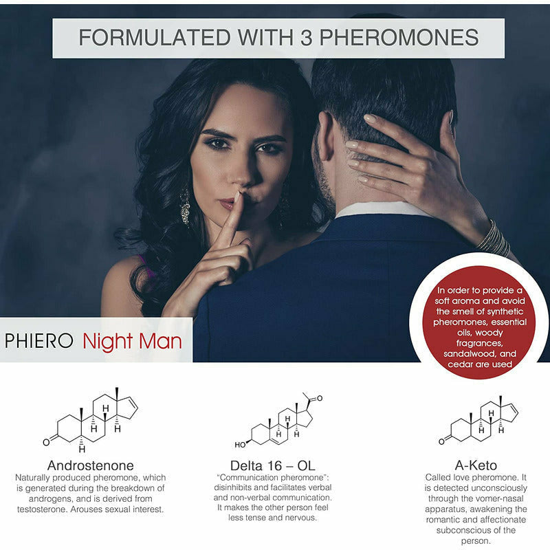 Parfum aux phéromones - Phiero Night Man - Roll On 10 ml 500 Cosmetics Sensations plus