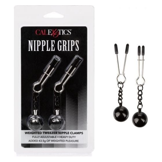 Pinces à Seins - CalExotics - Nipple Grips Weighted Tweezer Nipple Clamps CalExotics Sensations plus