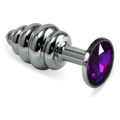 Plug Anal - Stainless Steel - Diamond Ribbed | Sensations Plus Sensations Plus Plug Anal - Stainless Steel - Diamond Ribbed | Sensations Plus Sensations Plus