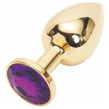 Plug Anal - Acier Inoxydable Or - Format Petit Lovetoy Sensations plus