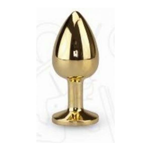 Plug Anal - Acier Inoxydable Or - Format Petit Lovetoy Sensations plus