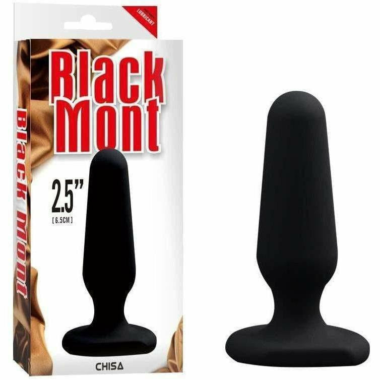 Plug Anal - Black Mont - Small Silicone Plug Black Mont Sensations plus
