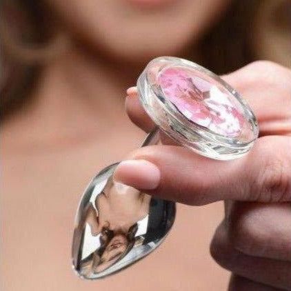 Plug Anal - Booty Sparks - Pink Gem Glass Booty Sparks Sensations plus