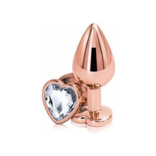 Plug Anal - Rear Assets - Medium Rose Or Avec Coeur NS Novelties Sensations plus