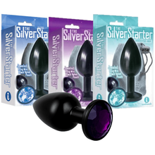 Plug anal - The Silver Starter - Rond format petit noir Icon brands Sensations plus