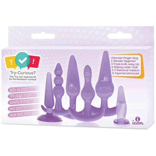 Plug anal - Try-Curious - Coffret Icon brands Sensations plus