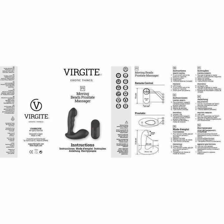 Stimulateur de Prostate Vibrant - Virgite - P3 Virgite Sensations plus