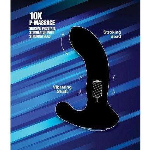 Stimulateur de Prostate Vibrant - Alpha Pro - 10X P-Massage Silicone Prostate Stimulator with Stroking Bead Alpha Pro Sensations plus