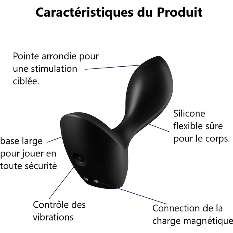 Stimulateur de Prostate Vibrant - Satisfyer - Backdoor Lover Satisfyer Sensations plus