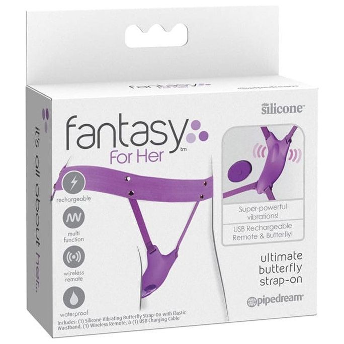 Vibrateur à Distance - Fantasy For Her - Ultimate Butterfly Strap-On Pipedream Sensations plus