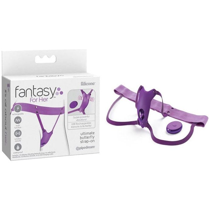 Vibrateur à Distance - Fantasy For Her - Ultimate Butterfly Strap-On Pipedream Sensations plus
