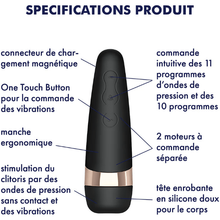 Vibrateur à Succion - Satisfyer - Pro 3 Vibration Satisfyer Sensations plus