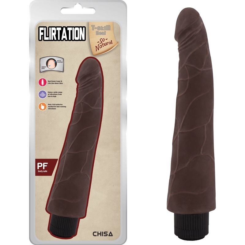 Vibrateur Réaliste - Chisa - 9.5, Flirtation T-skin ReaL T-Skin Real Sensations plus