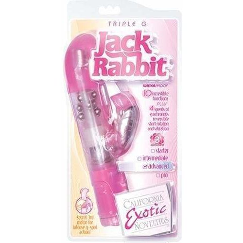 Vibrateur -  CalExotics - Jack Rabbit - Triple G Advanced Rose CalExotics Sensations plus