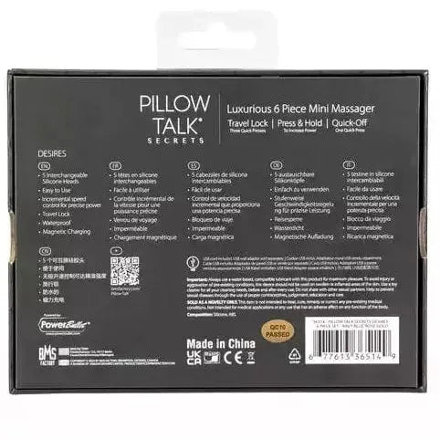 Vibrateur - Pillow Talk Secrets - Desires Pillow Talk Sensations plus